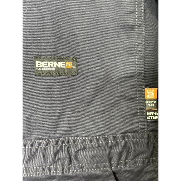 Berne FR Coveralls Mens XL Flame Resistant Safety First Reflective Workwear - Picture 4 of 7